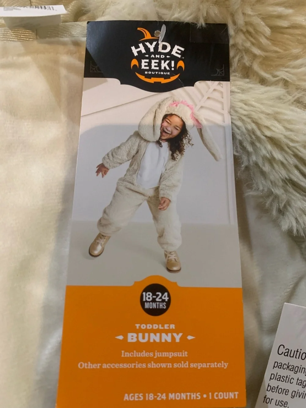 Hyde and Eek! Boutique toddler bunny Halloween costume. - Picture 5 of 7
